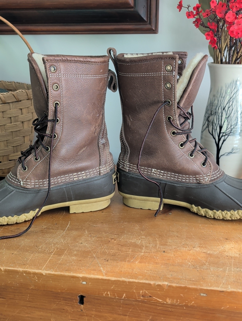 LL.Bean Shearling Lined Duck Boots - Picture 2 of 6